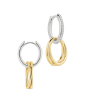 Interlock Two-Tone Hoops