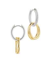 Interlock Two-Tone Hoops