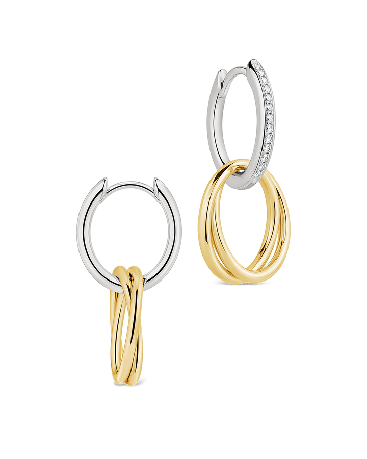 Interlock Two-Tone Hoops