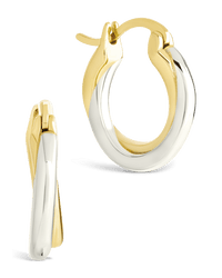 Sterling Silver Janice Twisted Hoop Earrings - Sterling Forever