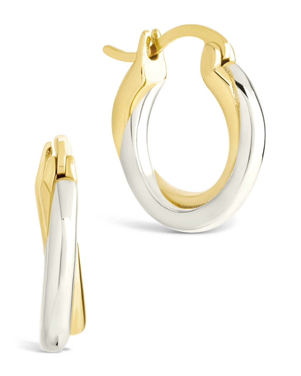 Sterling Silver Janice Twisted Hoop Earrings - Sterling Forever