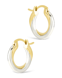 Sterling Silver Janice Twisted Hoop Earrings - Sterling Forever