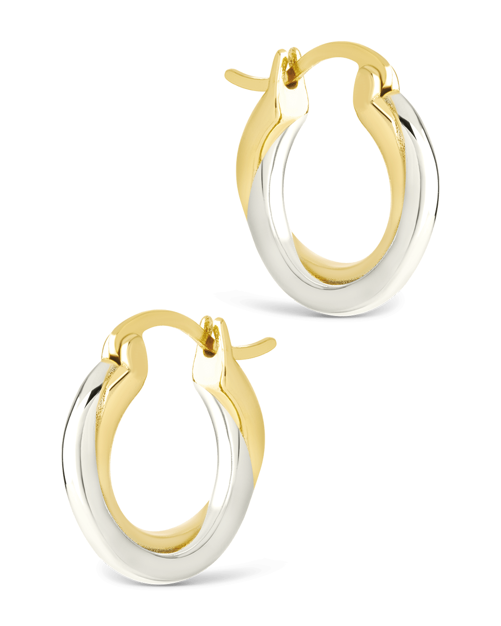 Sterling Silver Janice Twisted Hoop Earrings - Sterling Forever