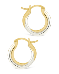 Sterling Silver Janice Twisted Hoop Earrings - Sterling Forever