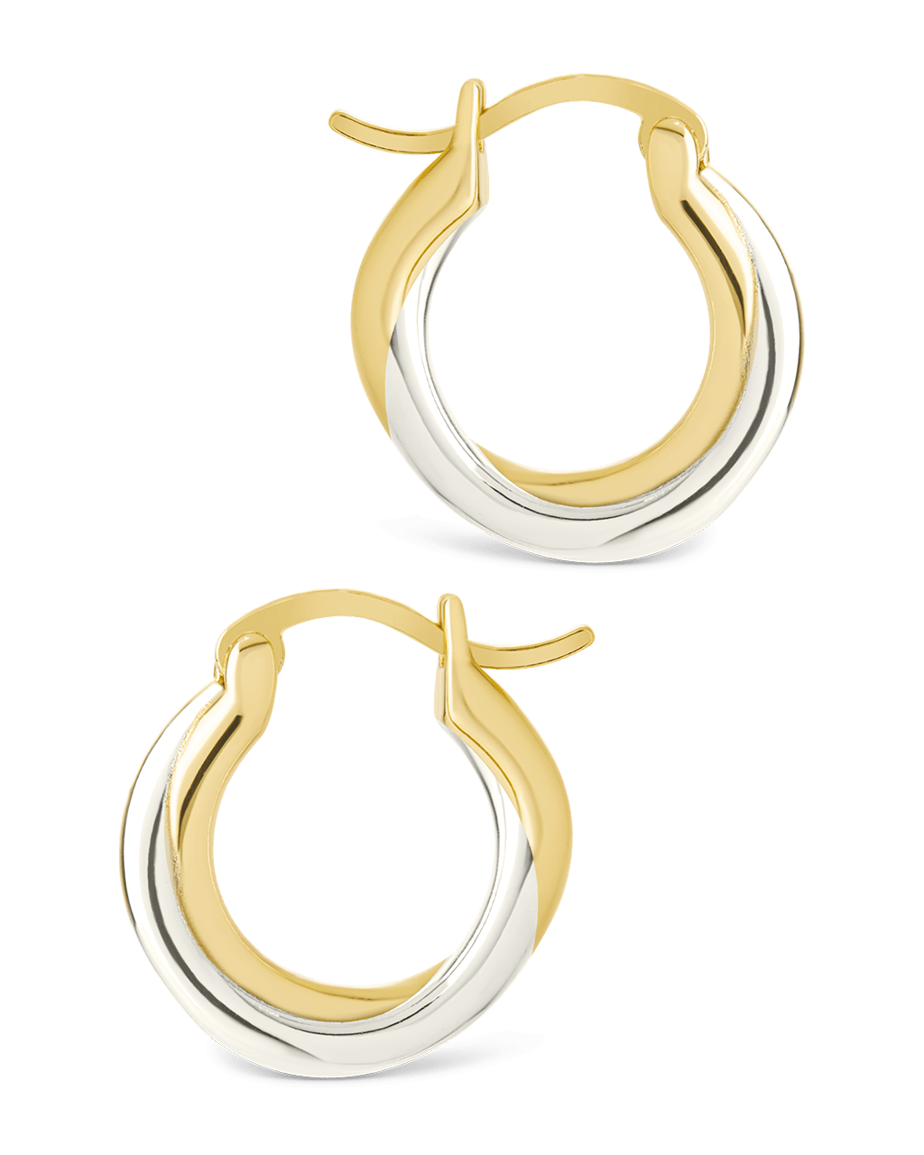 Sterling Silver Janice Twisted Hoop Earrings - Sterling Forever