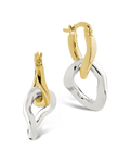 Trudy Dualtone Chainlink Drop Hoops