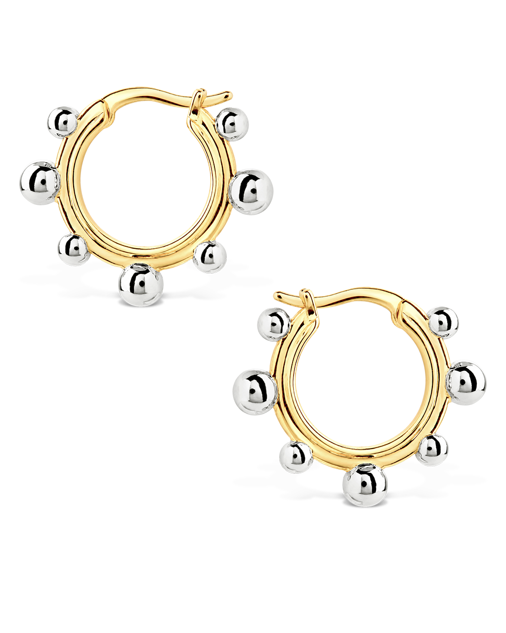 Tara Beaded Hoop Huggies