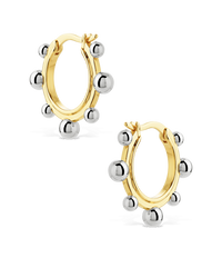 Tara Beaded Hoop Huggies