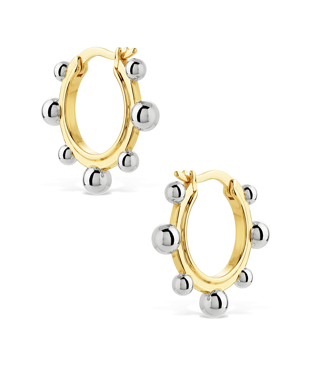 Tara Beaded Hoop Huggies