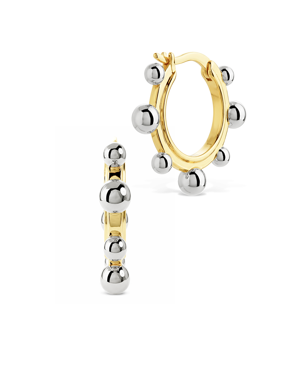 Tara Beaded Hoop Huggies