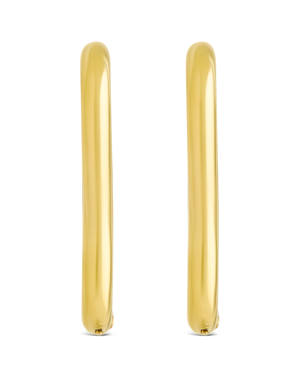 Berna Dual Tone Heart Hoops