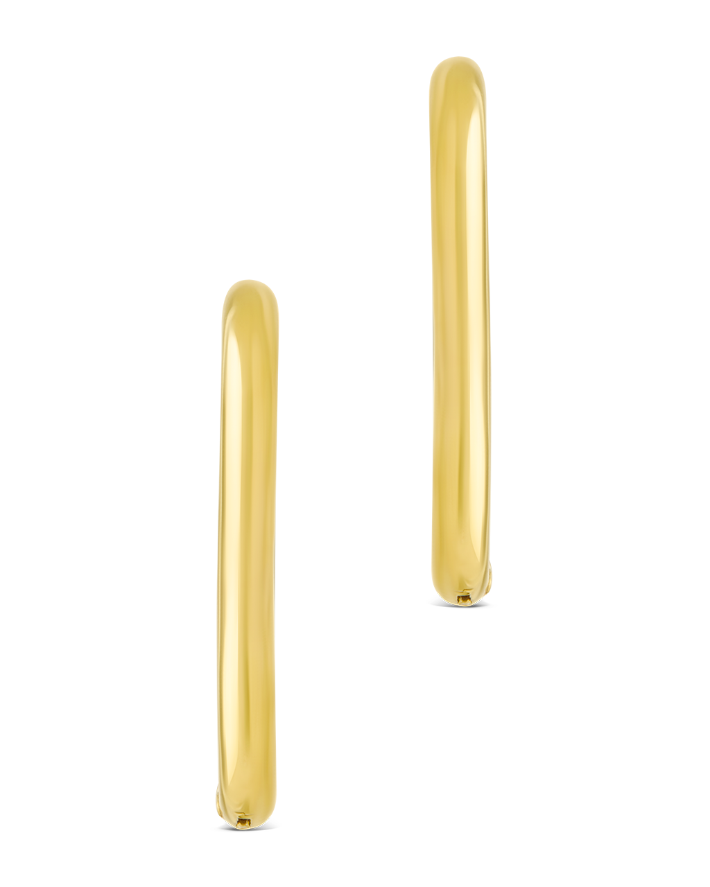 Berna Dual Tone Heart Hoops