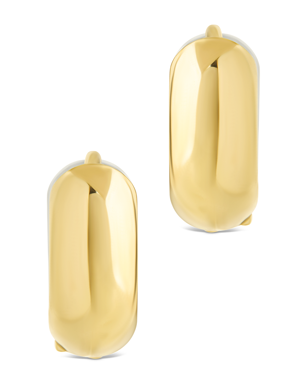 Betina Dual Tone Thick Micro Hoops