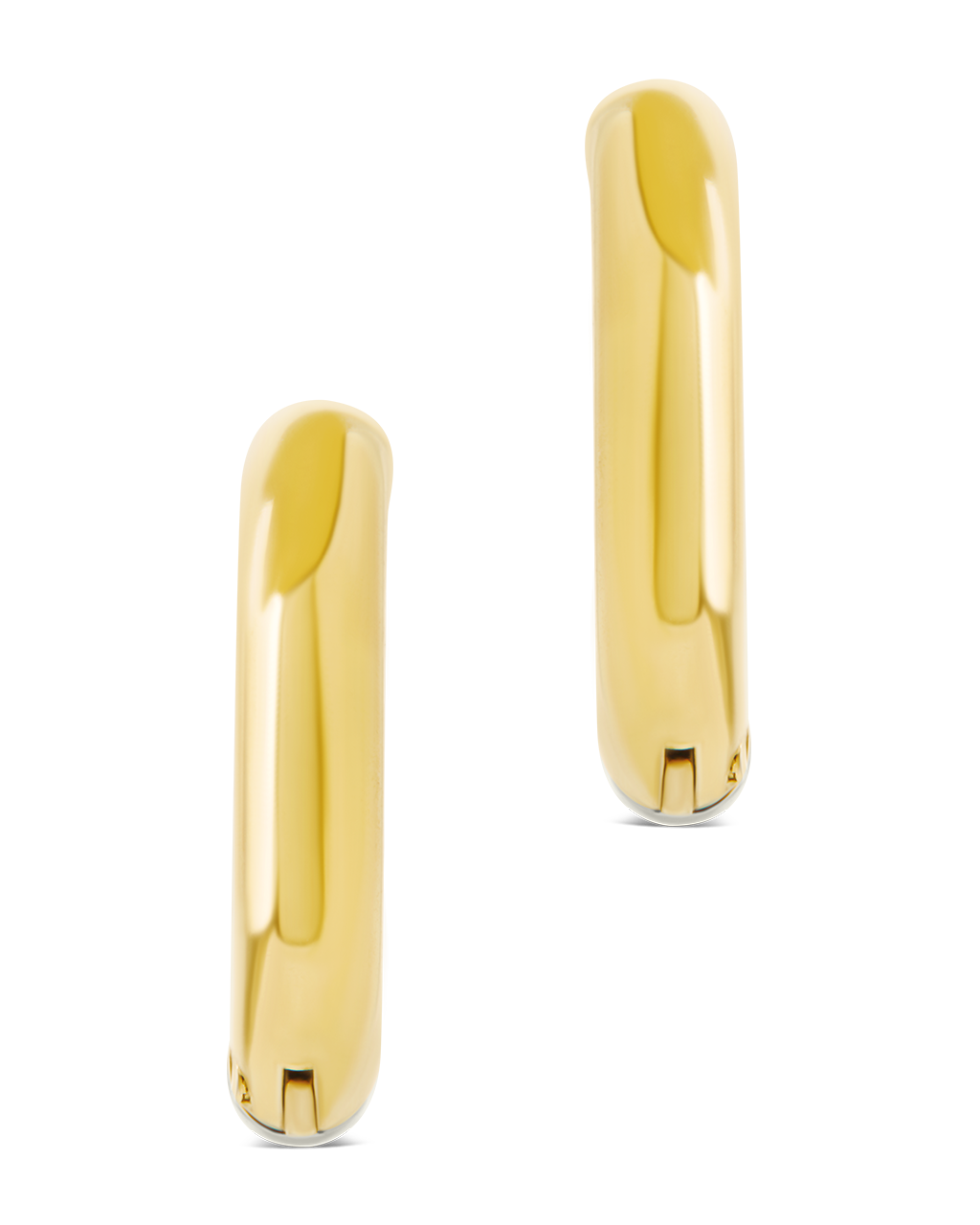 Cinzia Dual Tone Thin Micro Hoops