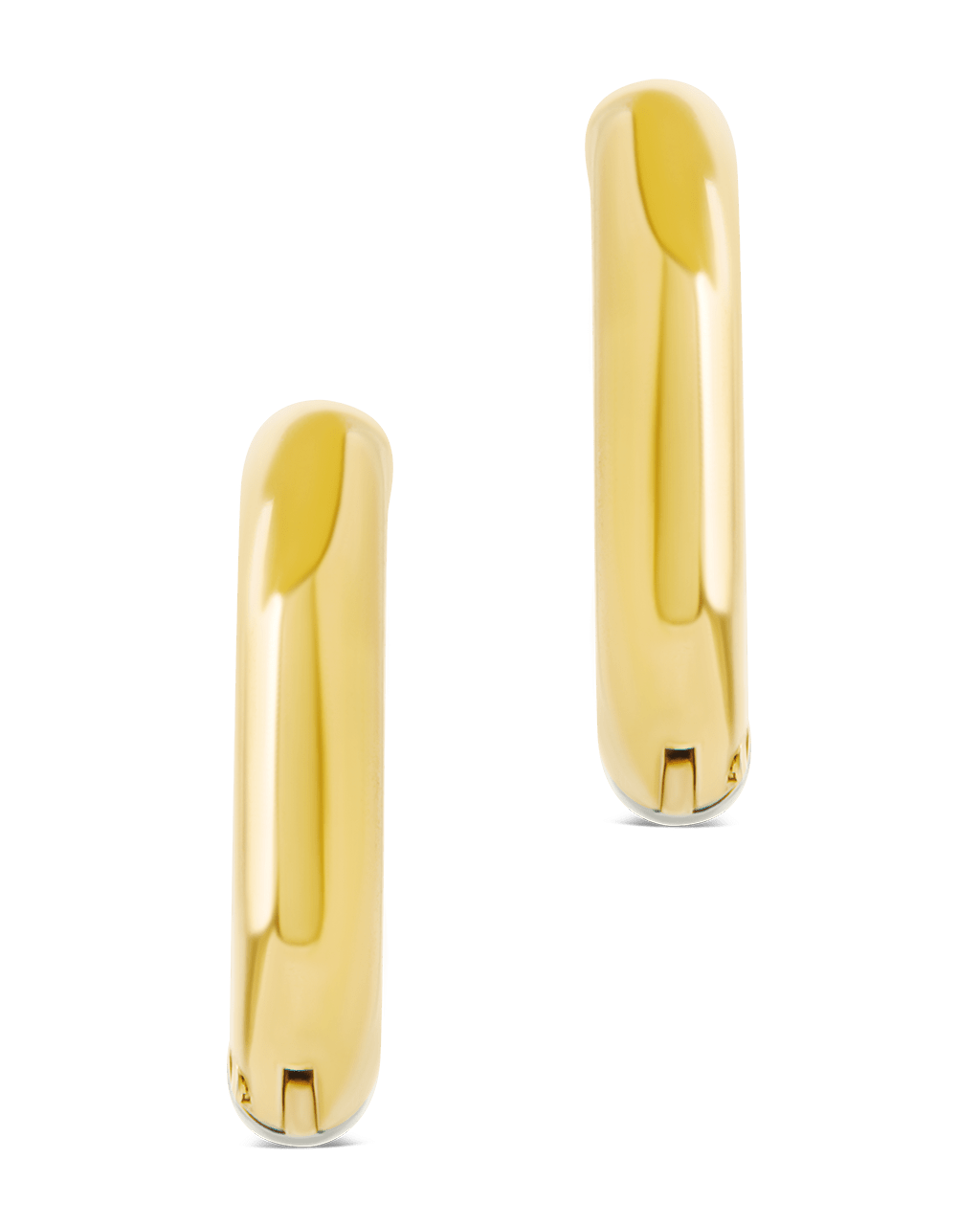 Cinzia Dual Tone Thin Micro Hoops - Sterling Forever
