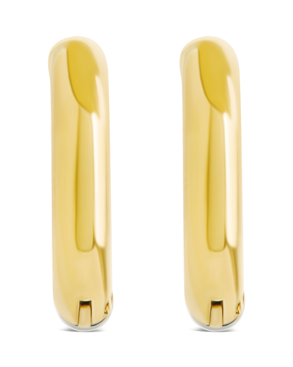 Cinzia Dual Tone Thin Micro Hoops