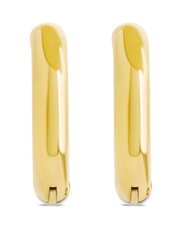 Cinzia Dual Tone Thin Micro Hoops - Sterling Forever