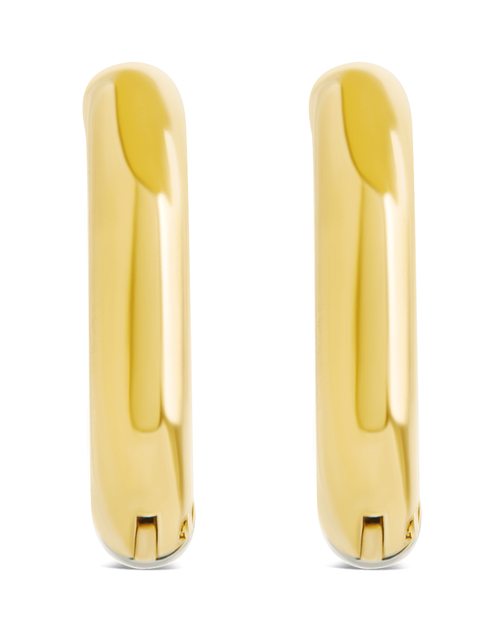 Cinzia Dual Tone Thin Micro Hoops - Sterling Forever
