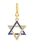 CZ Star of David Charm - Sterling Forever