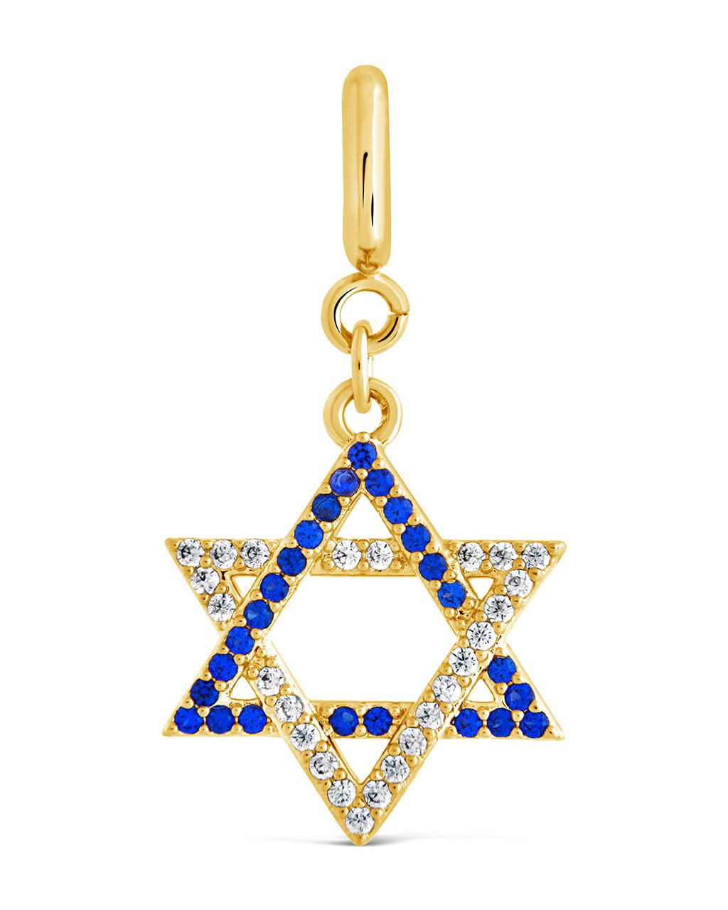 CZ Star of David Charm - Sterling Forever