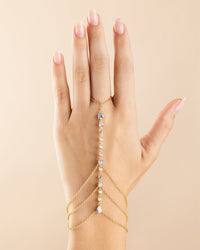 Anselma CZ Hand Chain - Sterling Forever