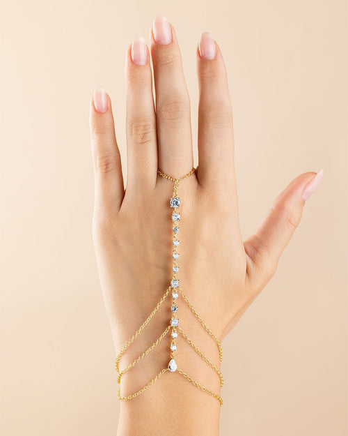 Anselma CZ Hand Chain