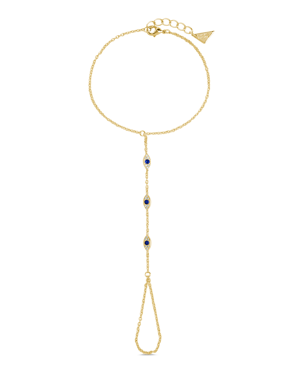 Arielle CZ Evil Eye Hand Chain