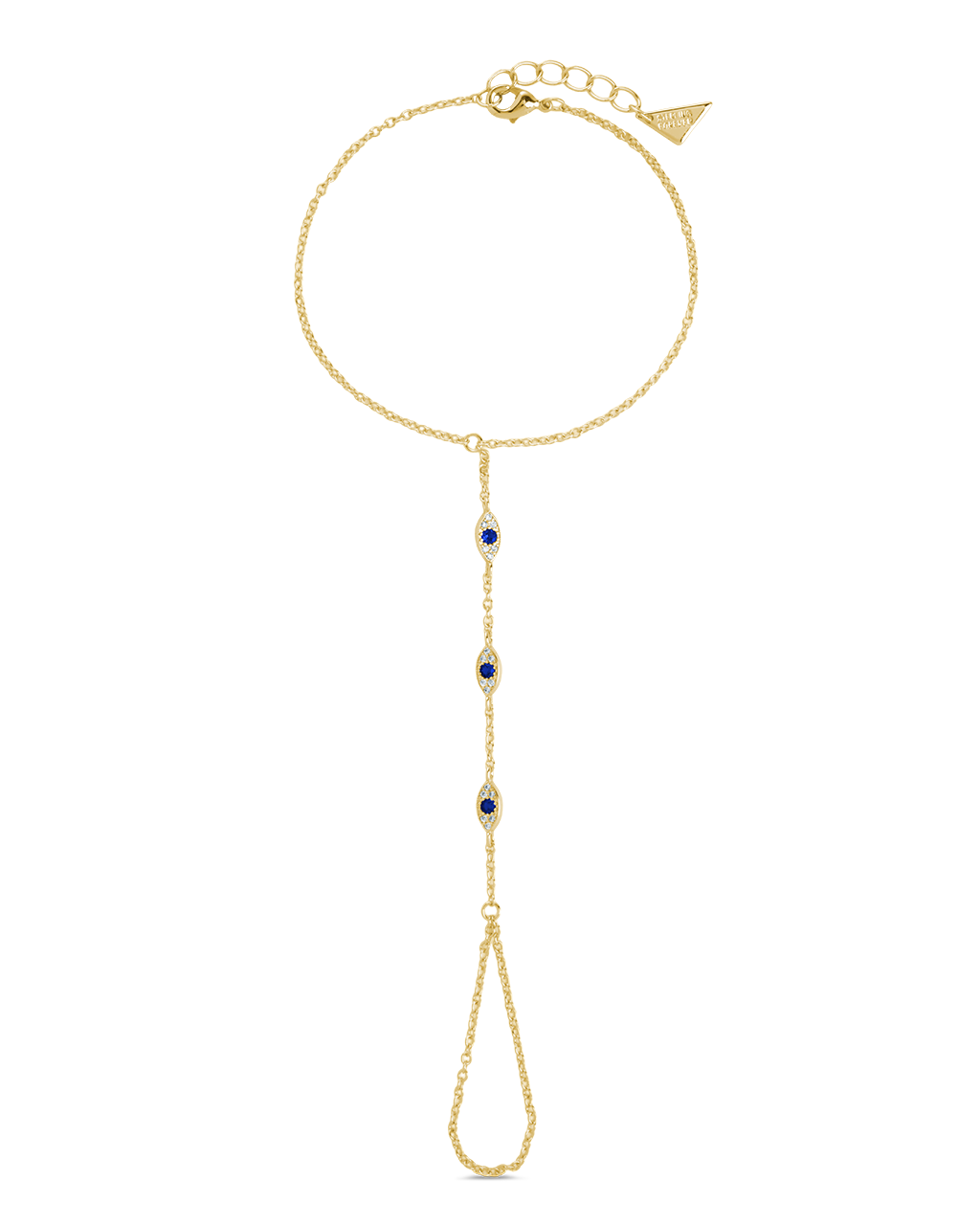 Arielle CZ Evil Eye Hand Chain