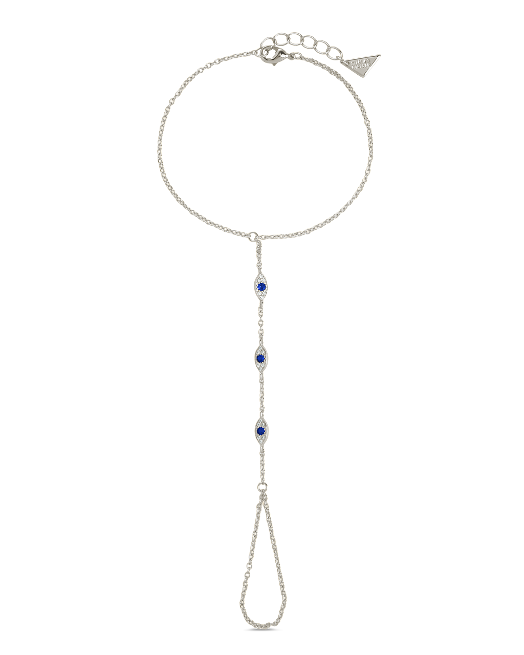 Arielle CZ Evil Eye Hand Chain