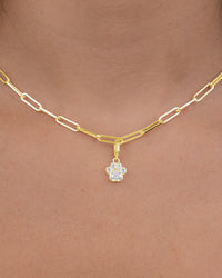 Sterling Silver CZ Paw Charm