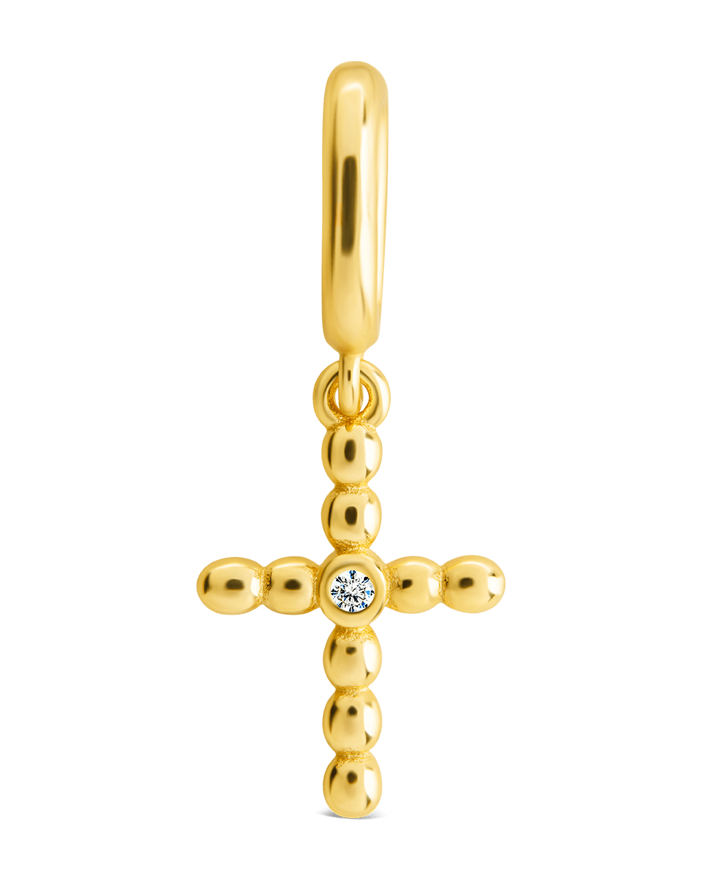 Sterling Silver CZ Cross Charm - Sterling Forever
