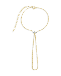 Amari Lotus CZ Hand Chain - Sterling Forever