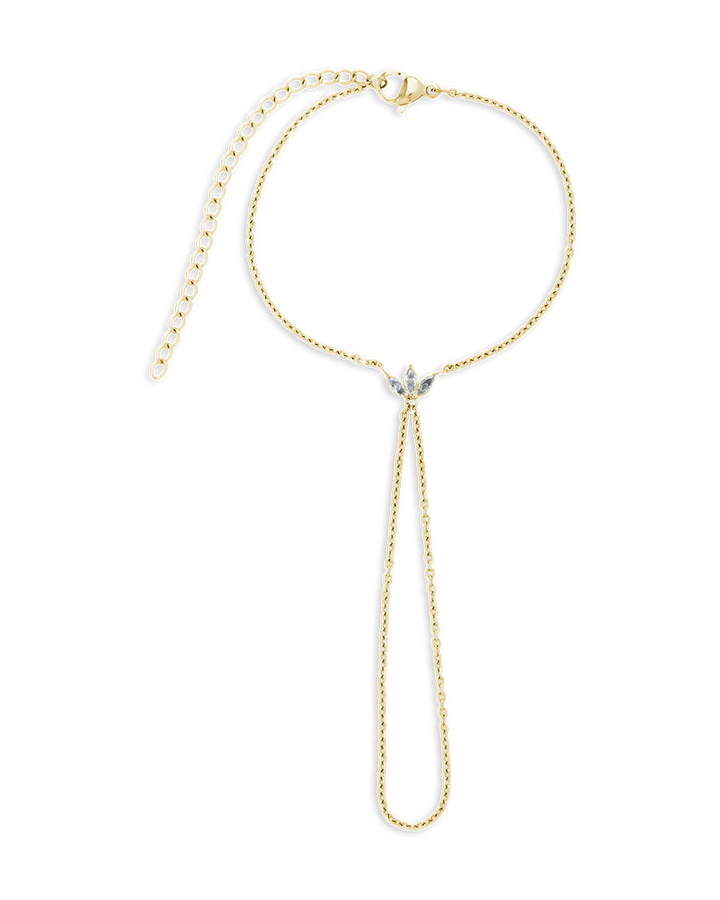 Amari Lotus CZ Hand Chain