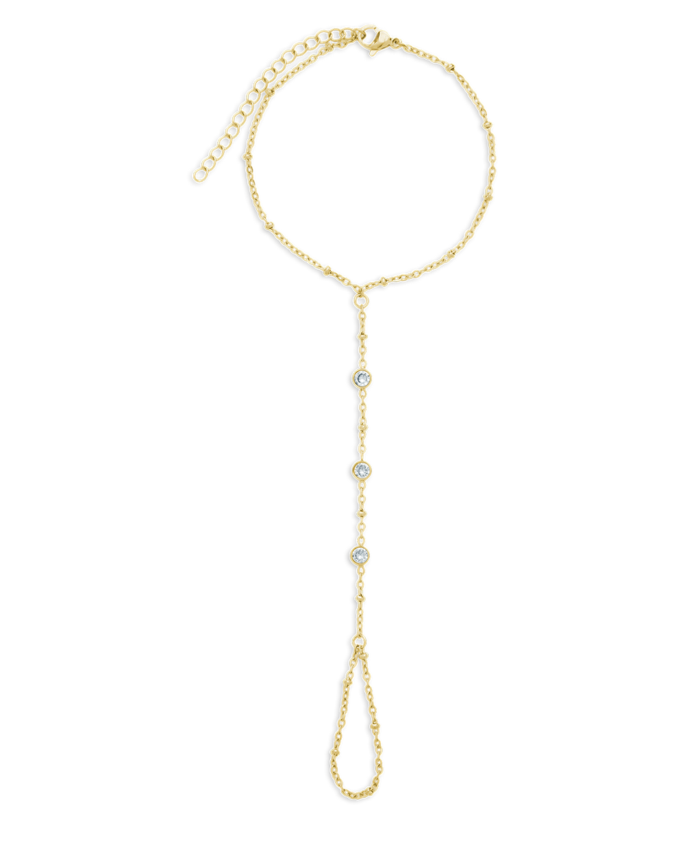 Amari Lotus CZ Hand Chain