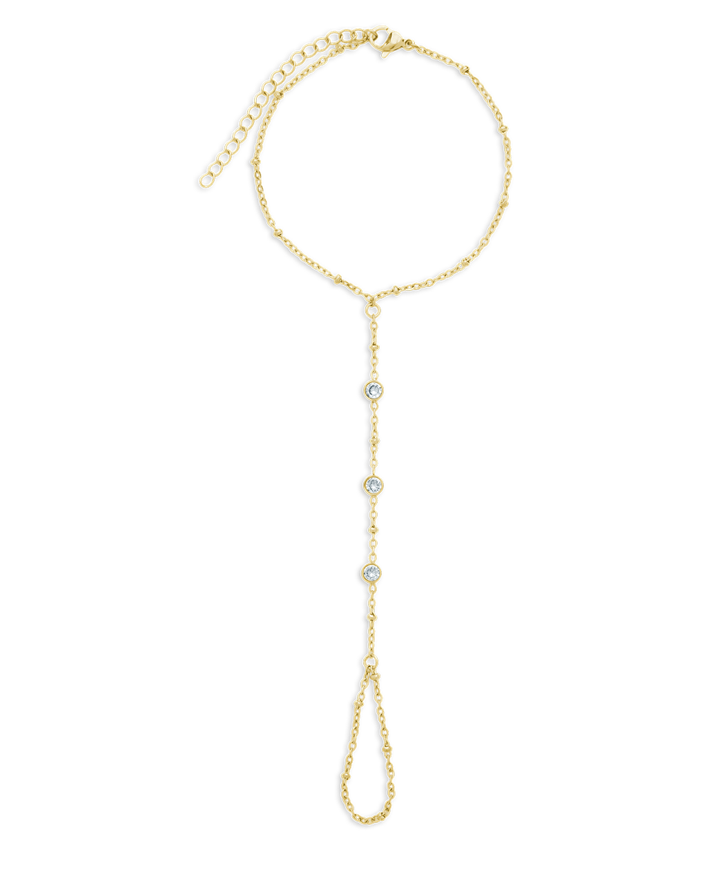 Elena CZ Hand Chain - Sterling Forever