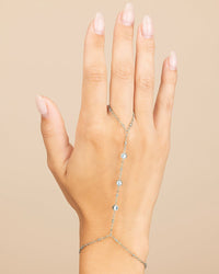 Elena CZ Hand Chain - Sterling Forever