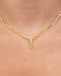 Sterling Silver Polished Heart Outline Charm - Sterling Forever