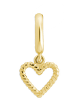Sterling Silver Braided Heart Outline Charm - Sterling Forever