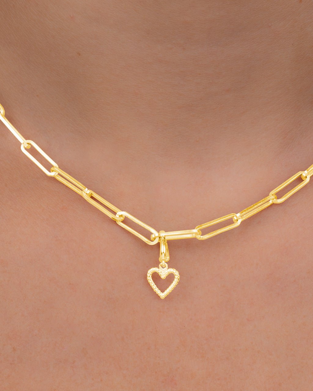Sterling Silver Braided Heart Outline Charm - Sterling Forever