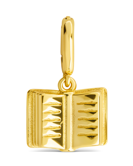 Sterling Silver Book Charm