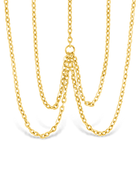 Sloan Layered Body Chain - Sterling Forever