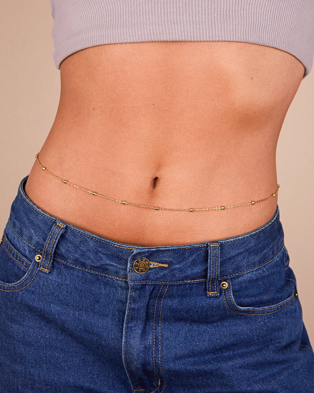 Magdalene Beaded Link Body Chain - Sterling Forever