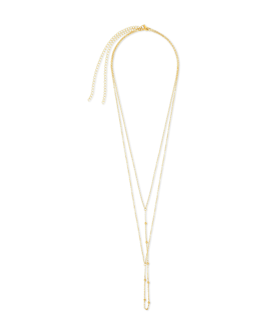Myrna Beaded Layered Body Chain - Sterling Forever