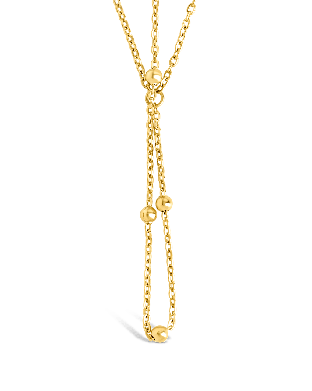 Myrna Beaded Layered Body Chain - Sterling Forever