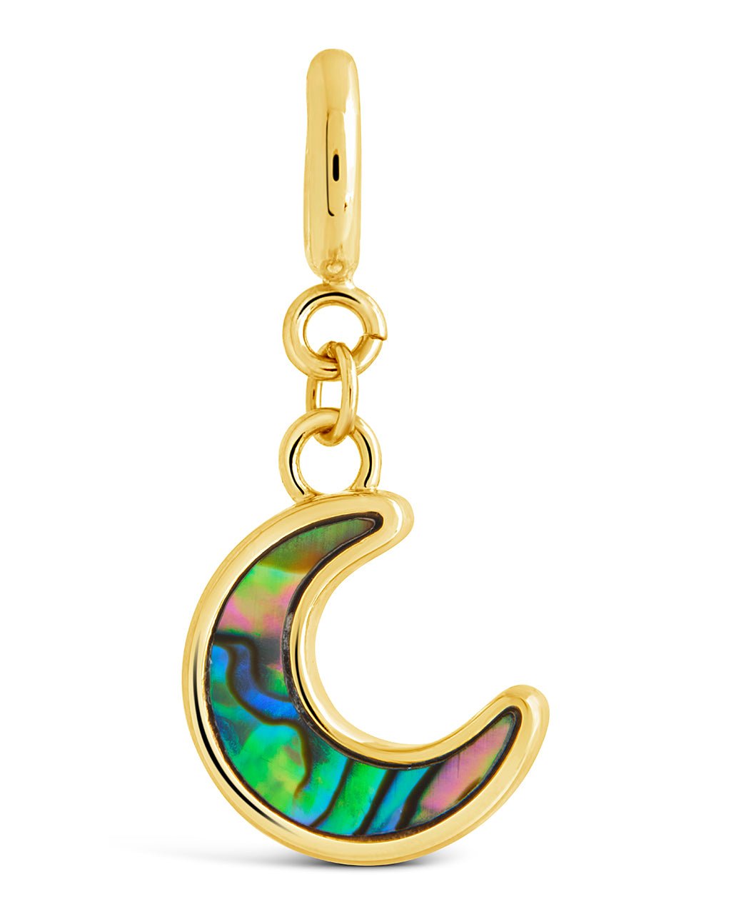 Blue Moon Abalone Charm - Sterling Forever