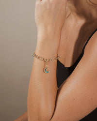 Blue Moon Abalone Charm - Sterling Forever