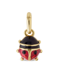 Sterling Silver Enamel Lady Bug Charm
