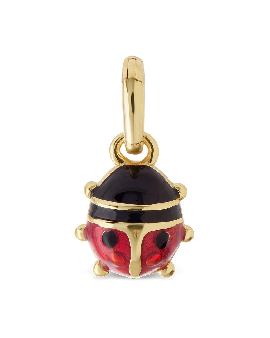 Sterling Silver Enamel Lady Bug Charm