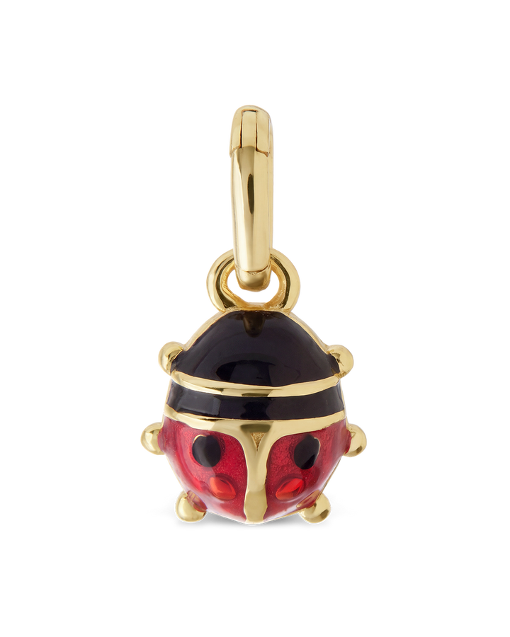 Sterling Silver Enamel Lady Bug Charm