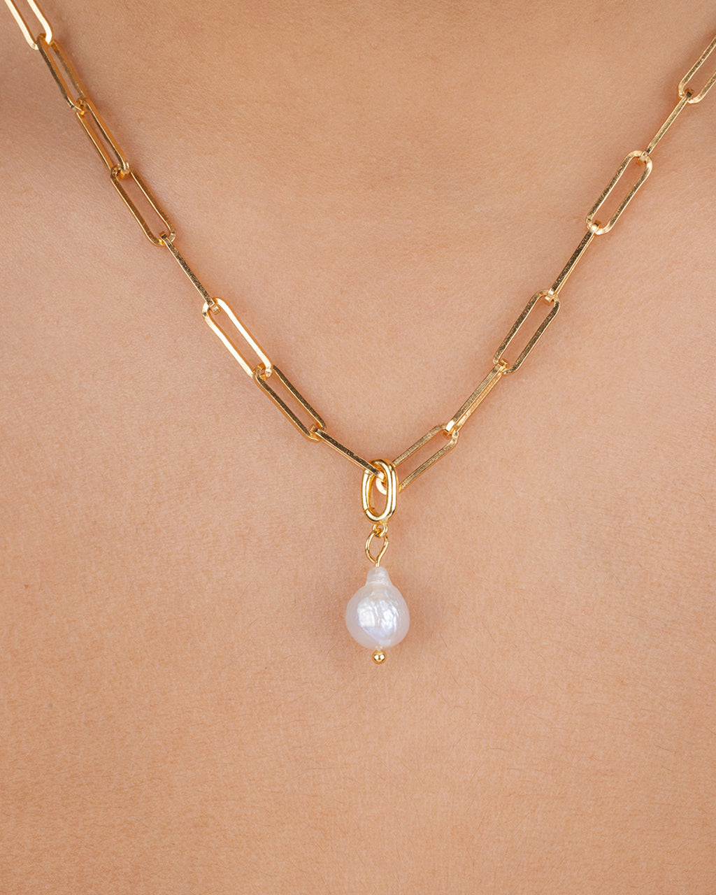 Sterling Silver Baroque Pearl Charm